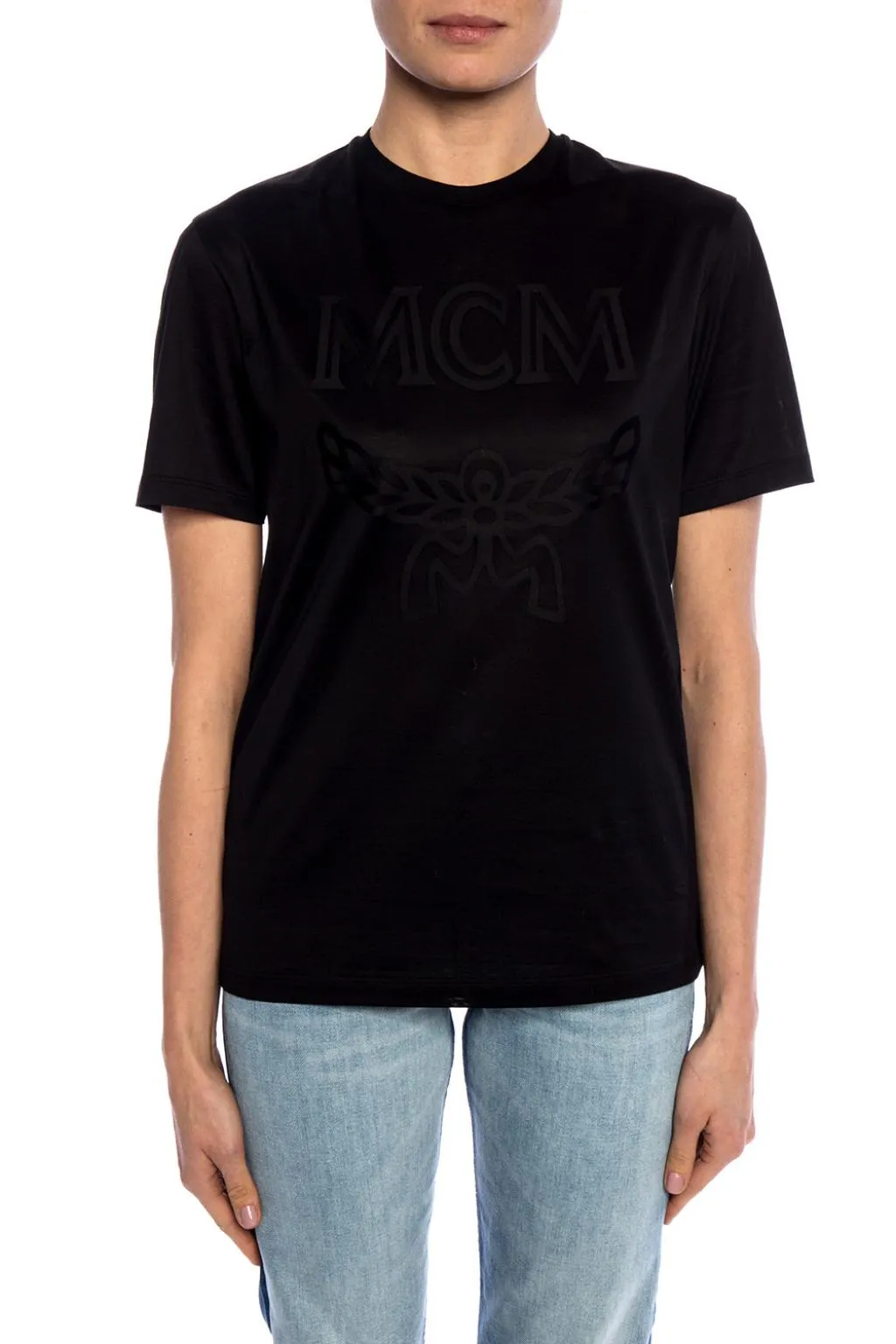 Logo Printed Round Collar T-Shirt