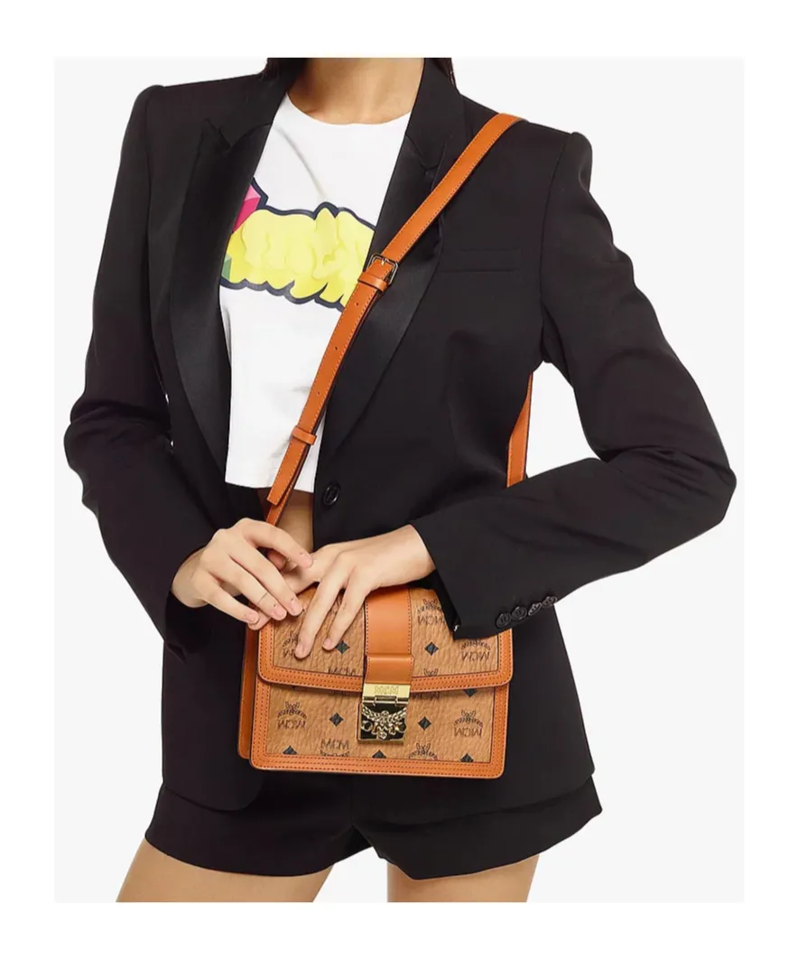 All-Over Monogram-Print Crossbody Bag