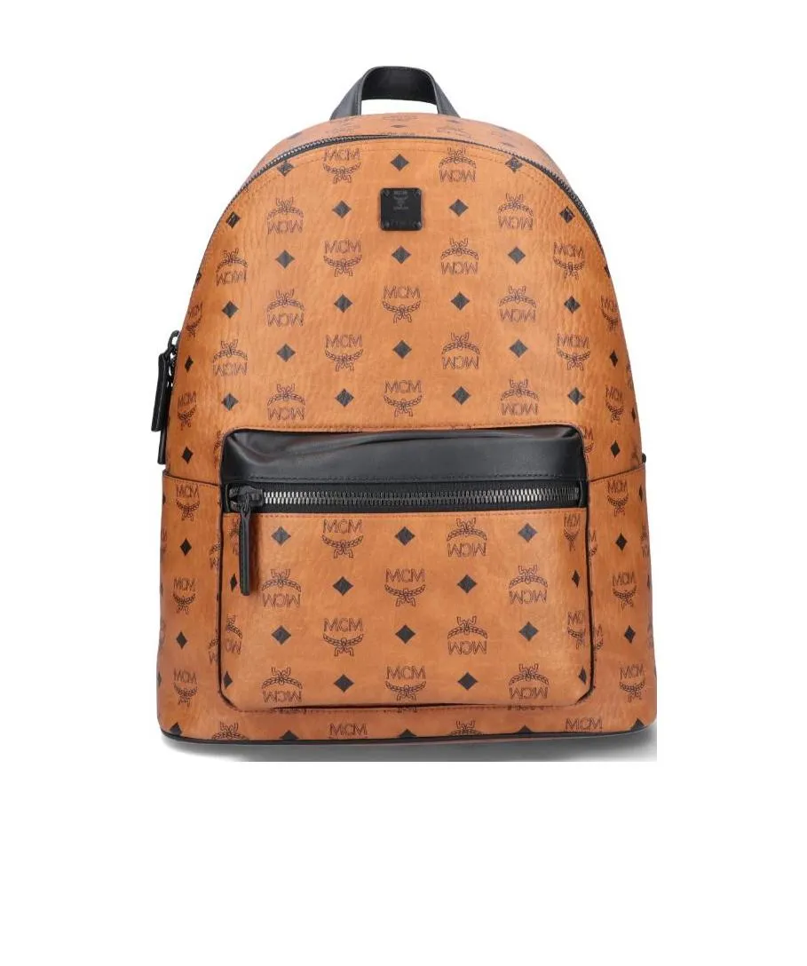 Medium Stark Monogram-Print Backpack