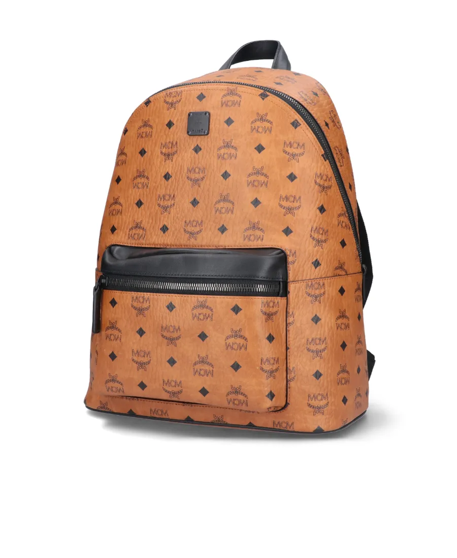 Medium Stark Monogram-Print Backpack