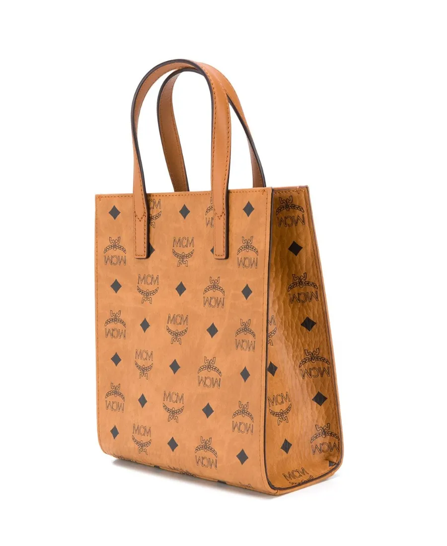 Monogram Print Tote Bag