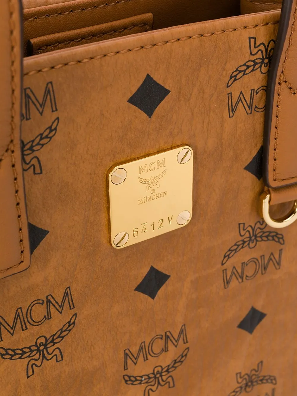 Monogram Print Tote Bag