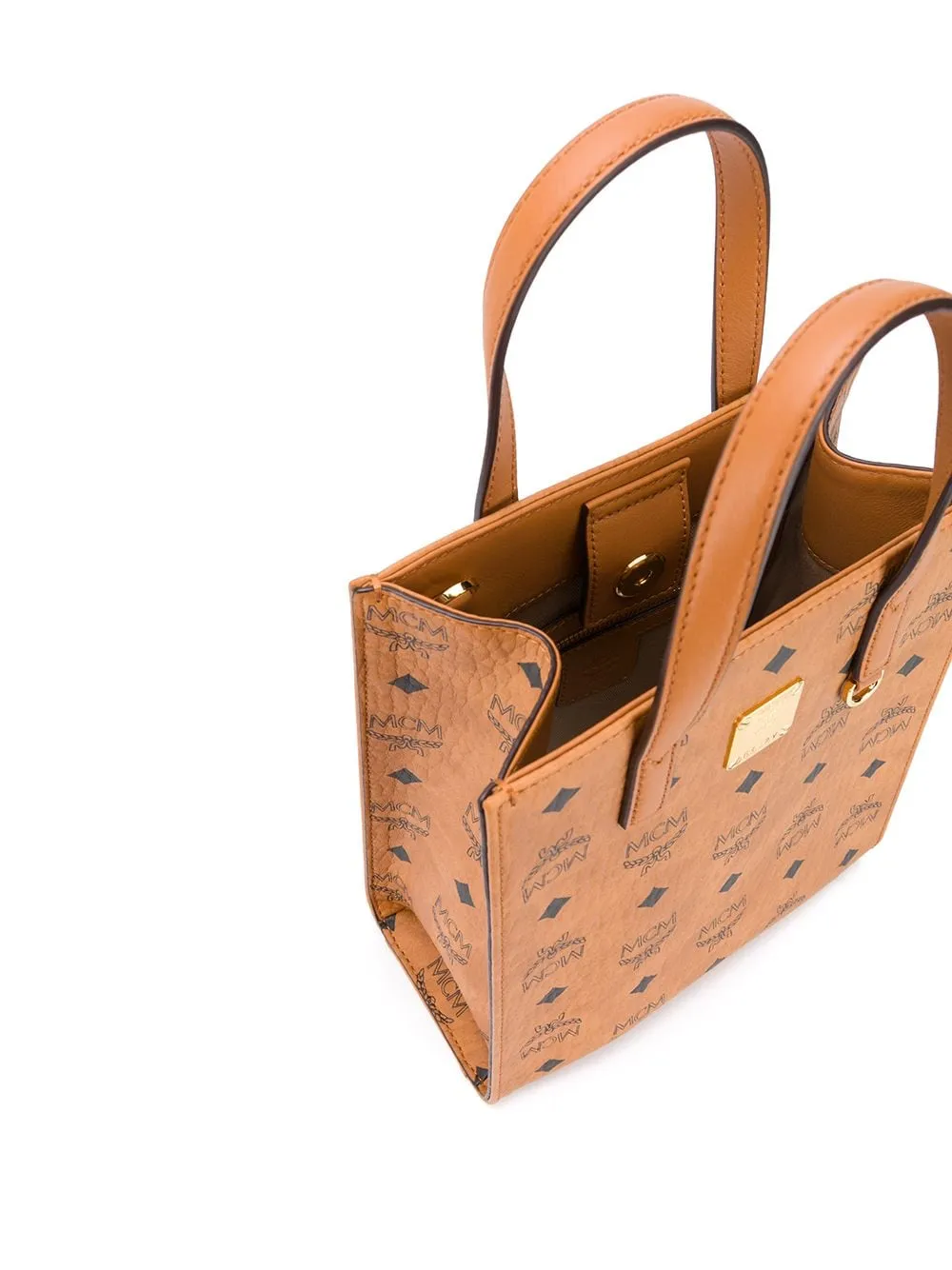 Monogram Print Tote Bag
