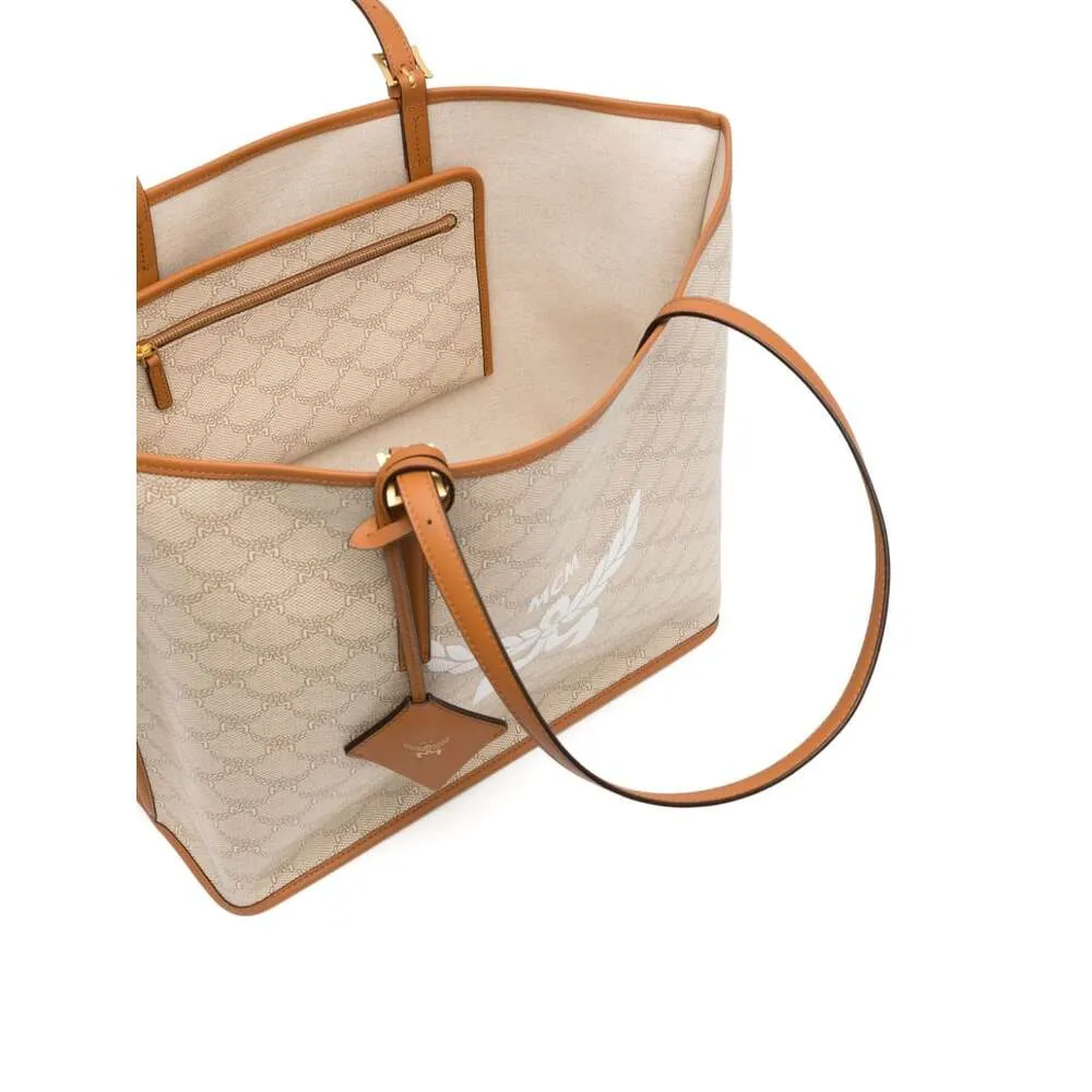 Medium Himmel Lauretos Logo Printed Tote Bag