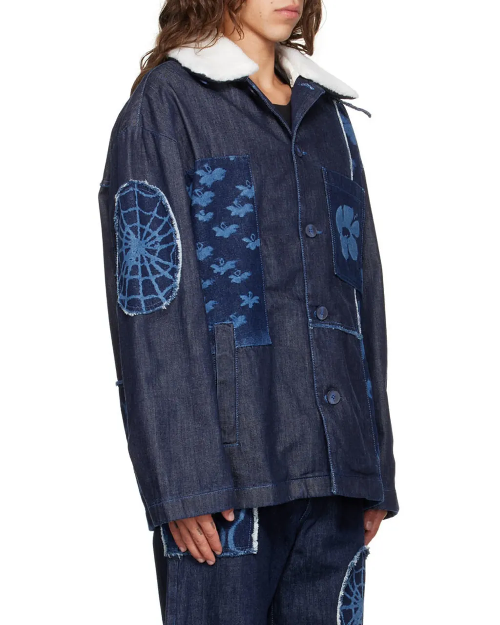 Button Denim Coat
