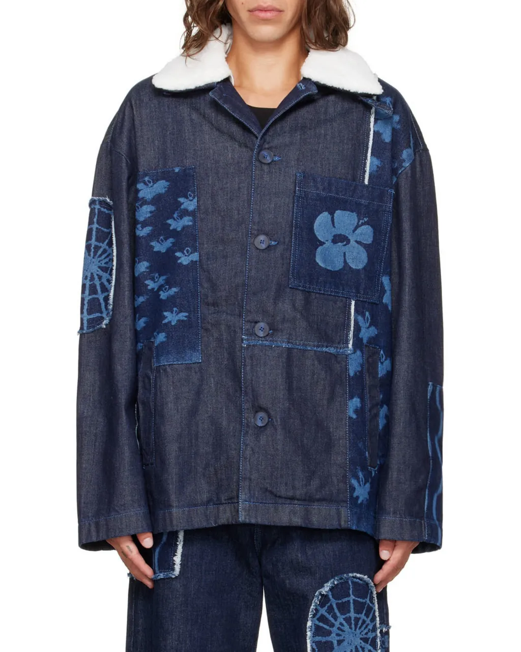 Button Denim Coat