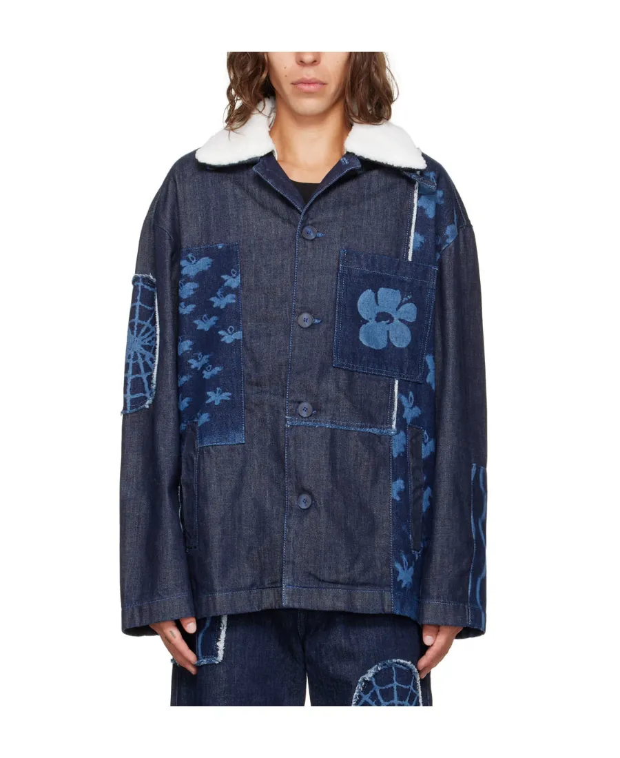 Button Denim Coat