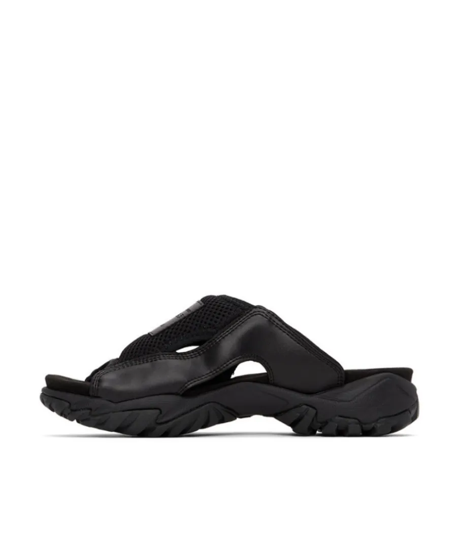 Padded Logo-Patch Slippers