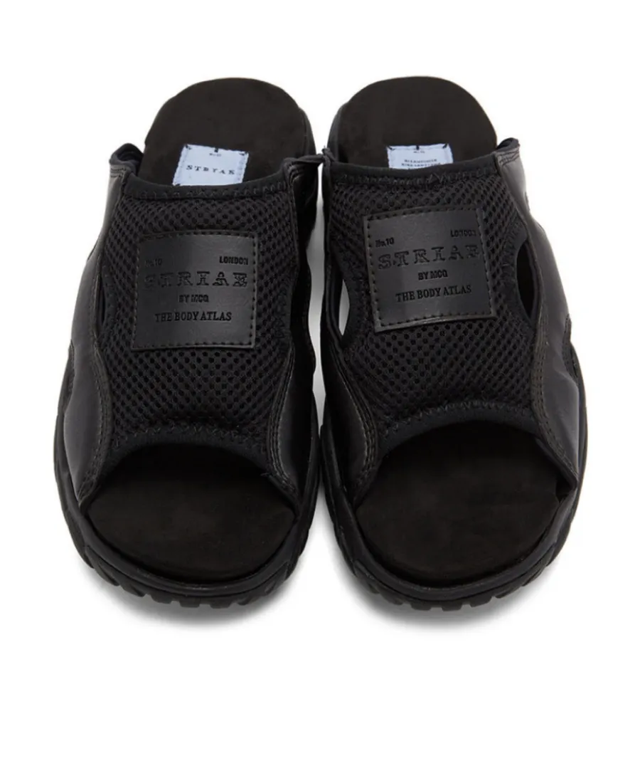 Padded Logo-Patch Slippers