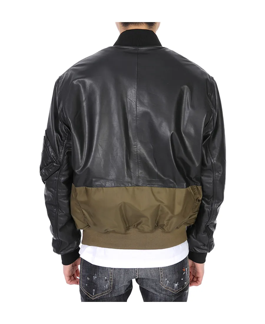 Splicing Details Baseball Jacket