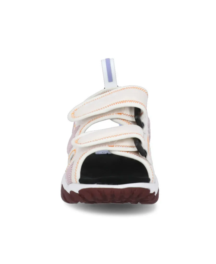 Striae Open-Toe Sandals