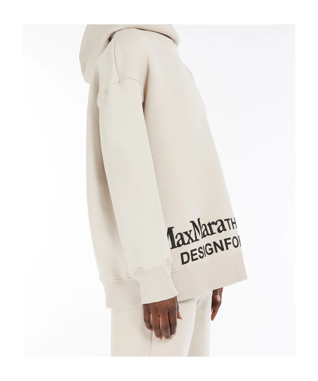 The Cube Logo Detailed Long-Sleeved Hoodie