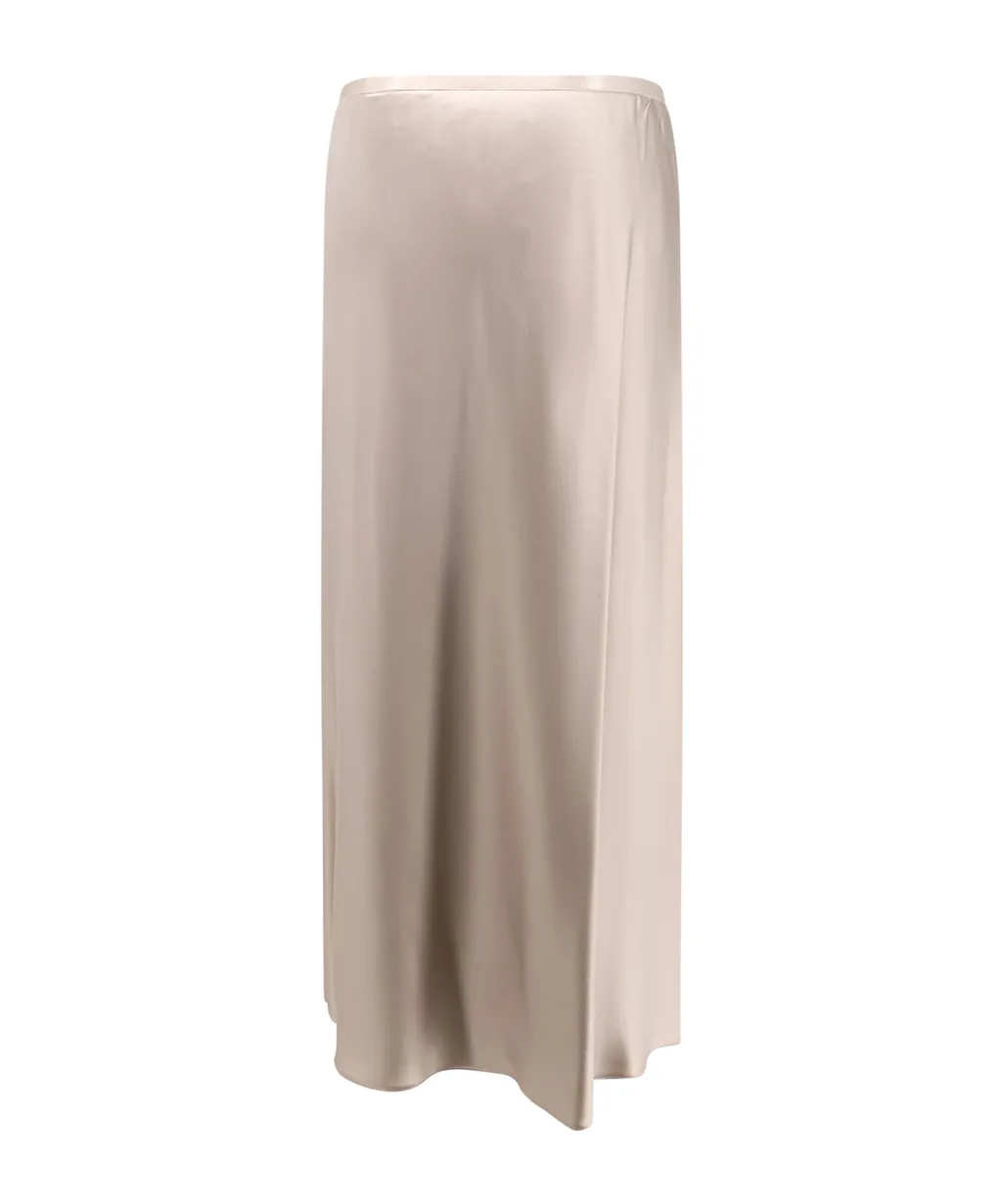Carnet Satin Midi Skirt