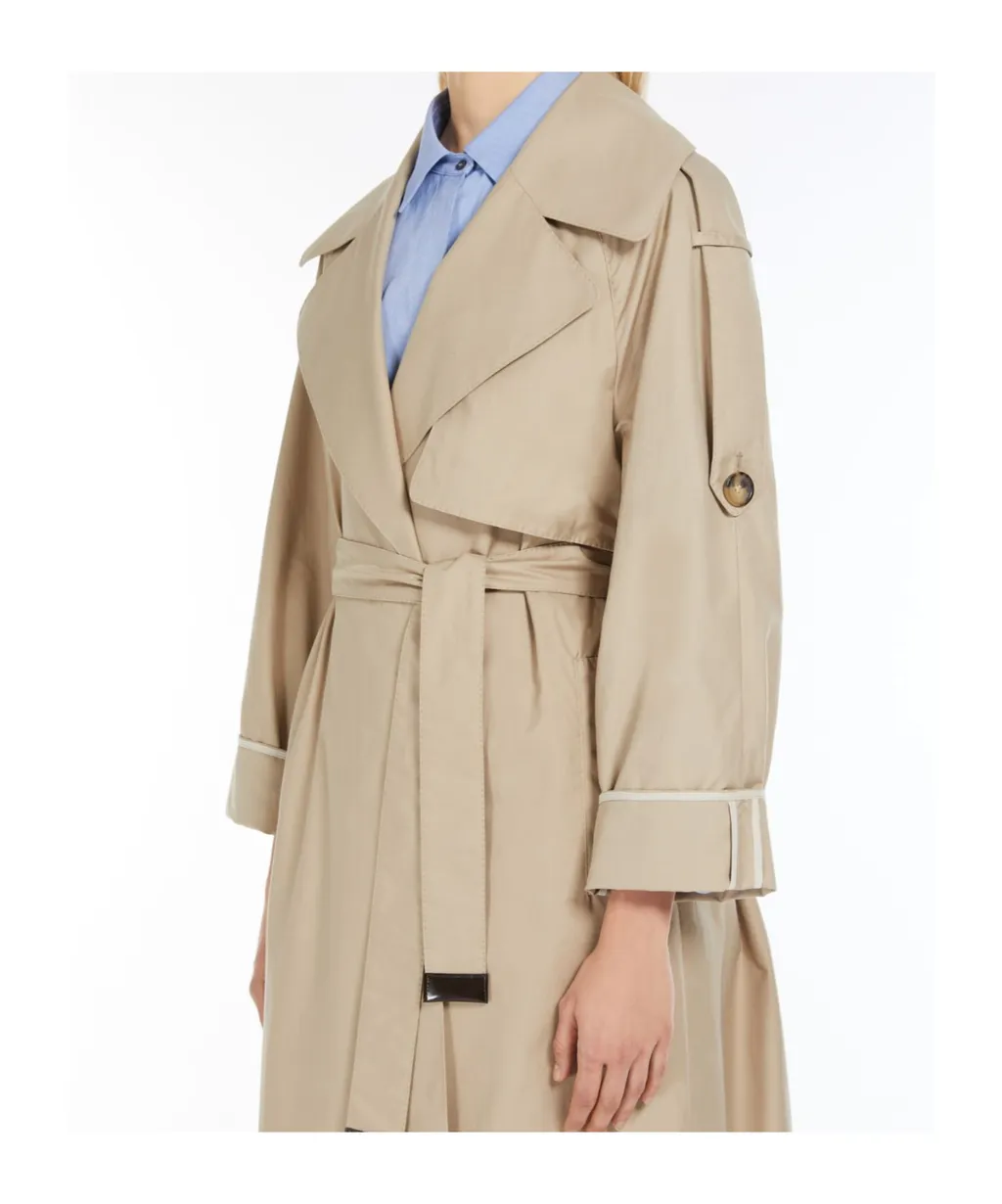The Cube Utrench Belted Long-Sleeved Coat
