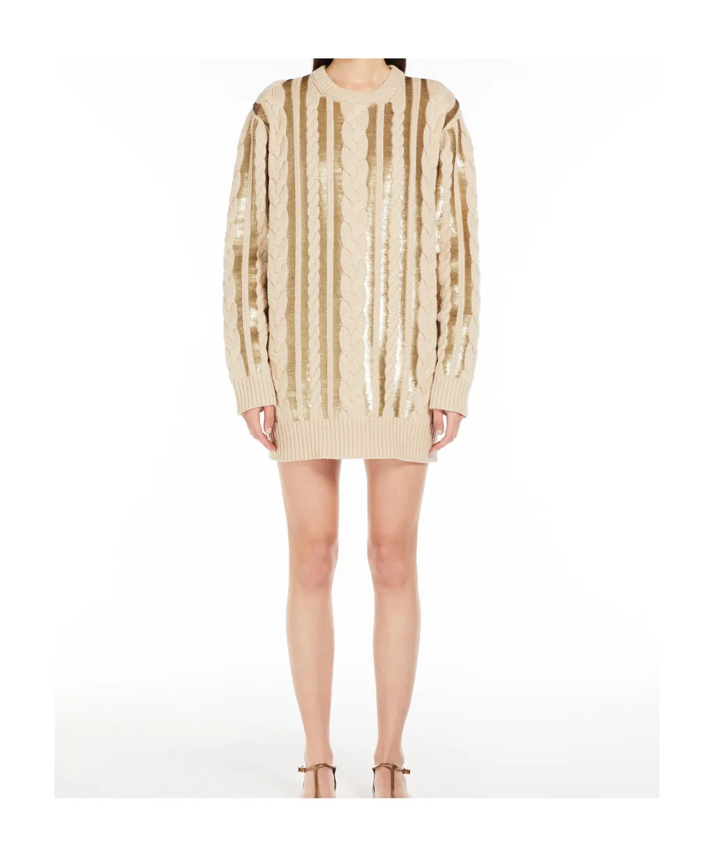 Short Wool And Cashmere Dress