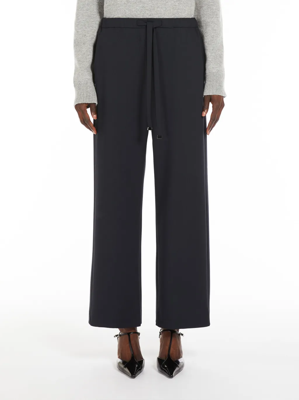 Argenta Drawstring Wide Leg Trousers