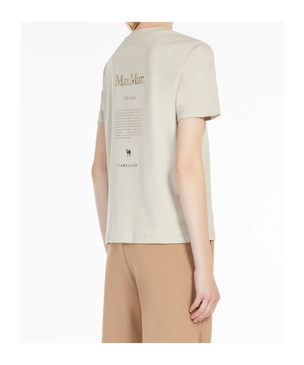 's Max Mara Logo Printed Crewneck T-Shirt