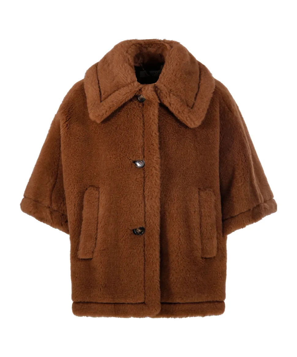 Collared Short-Sleeved Coat