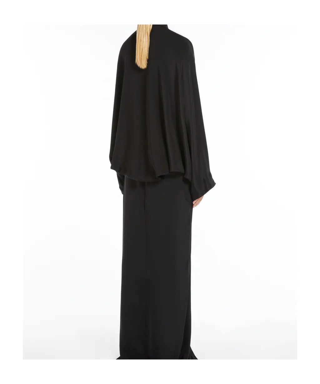 V-Neck Long-Sleeved Maxi Dress