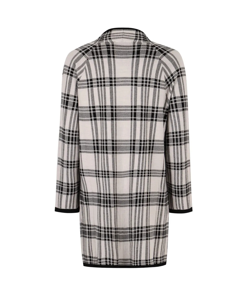 Checked Cardigan