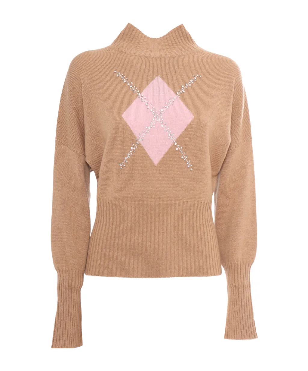 High Neck Long-Sleeved Jumper