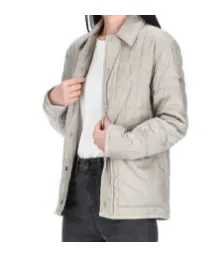 Buttoned Quilted Jacket