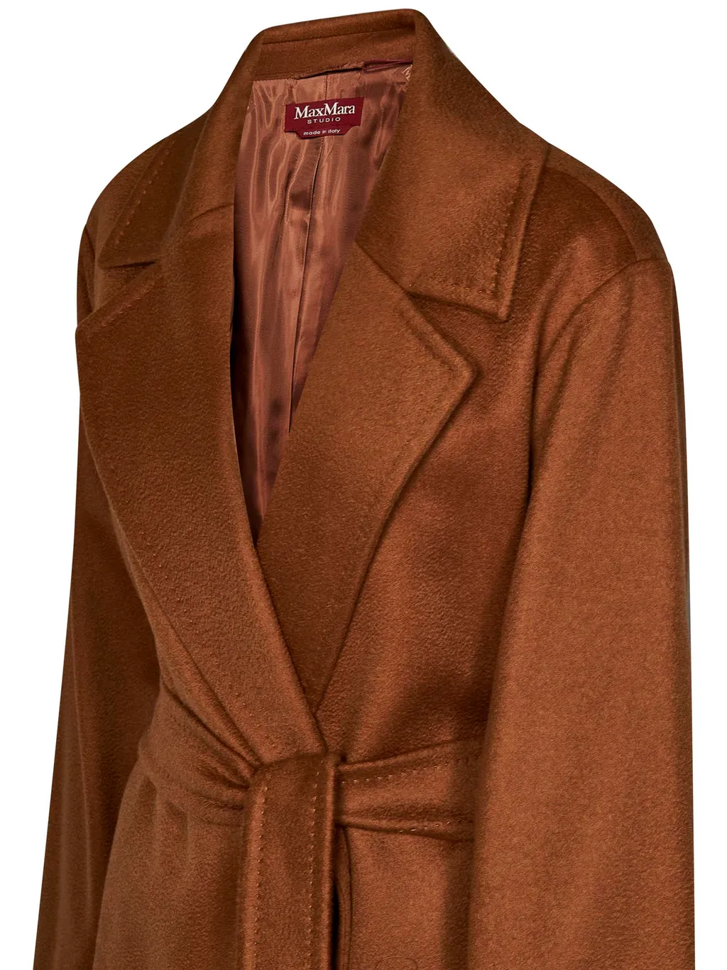 Belted Long-Sleeved Coat