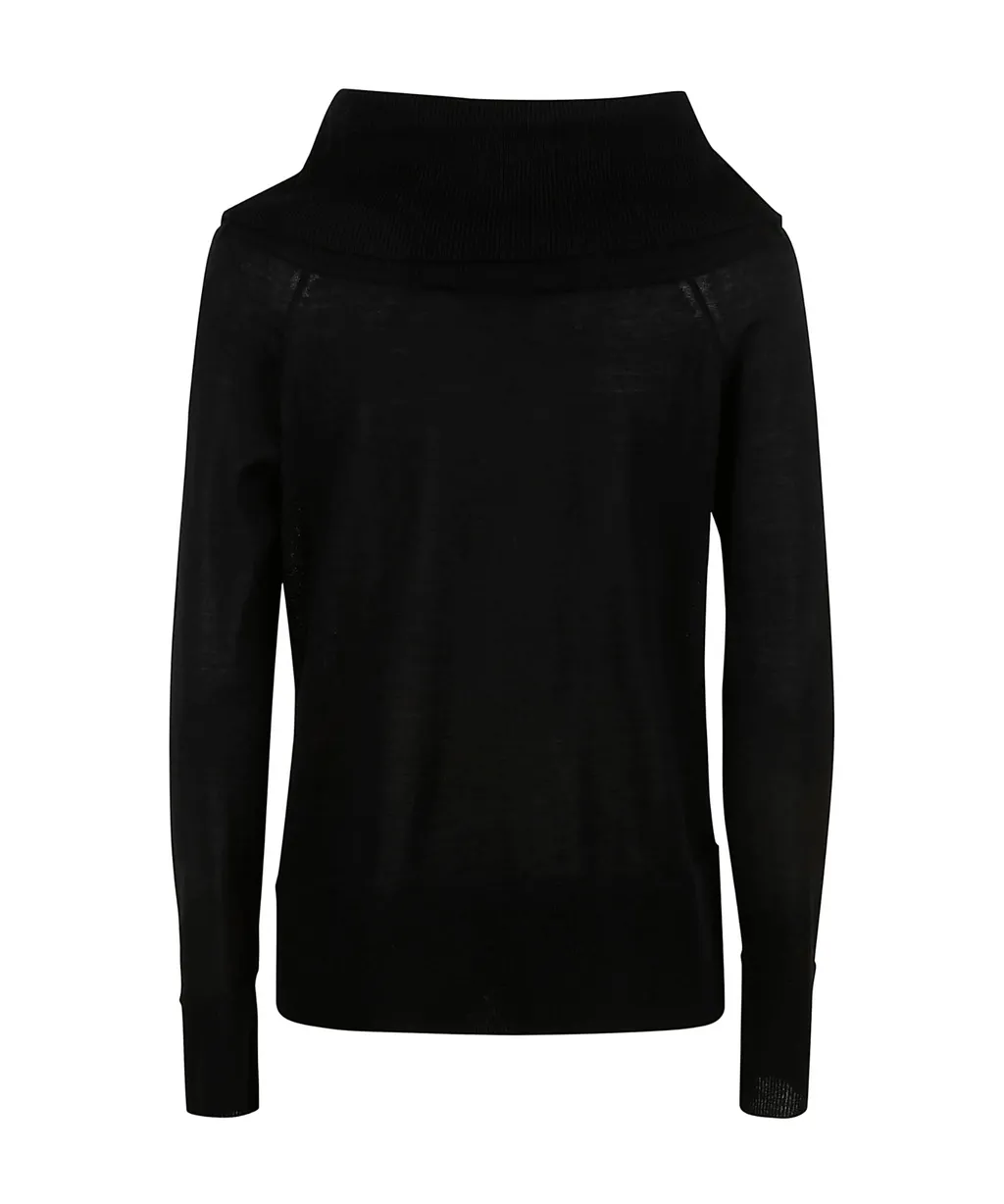 Wool Strapless Sweater