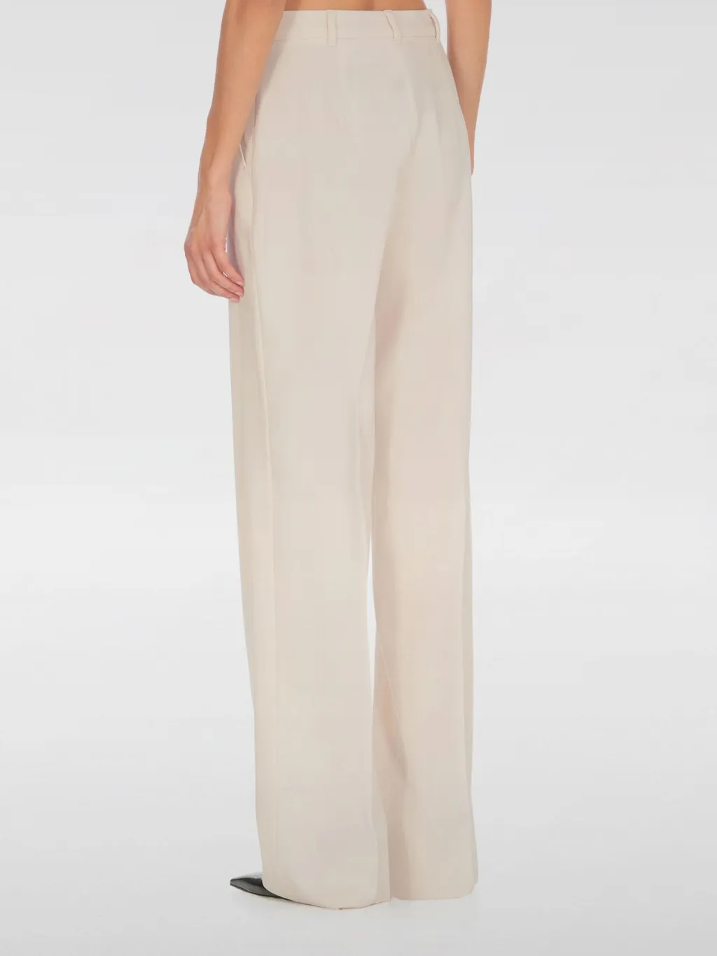 Pleat Detailed Straight Leg Pants
