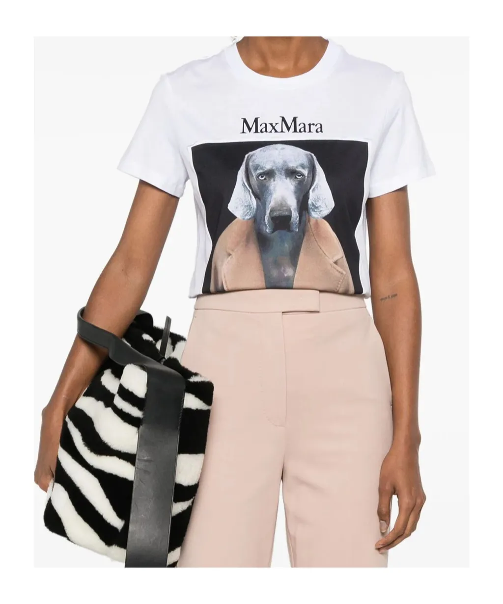 T-Shirt With Dog Print