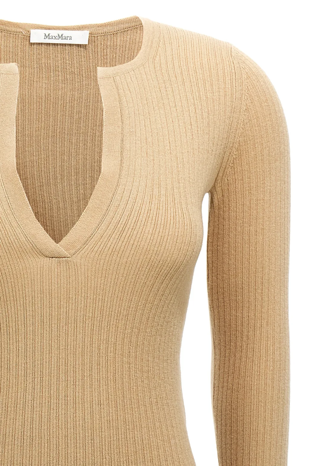 V-Neck Long-Sleeved Sweater