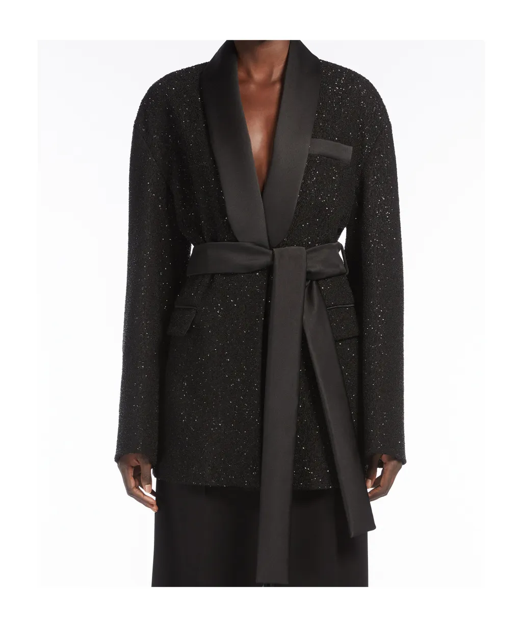 Embellished Belted Jacket