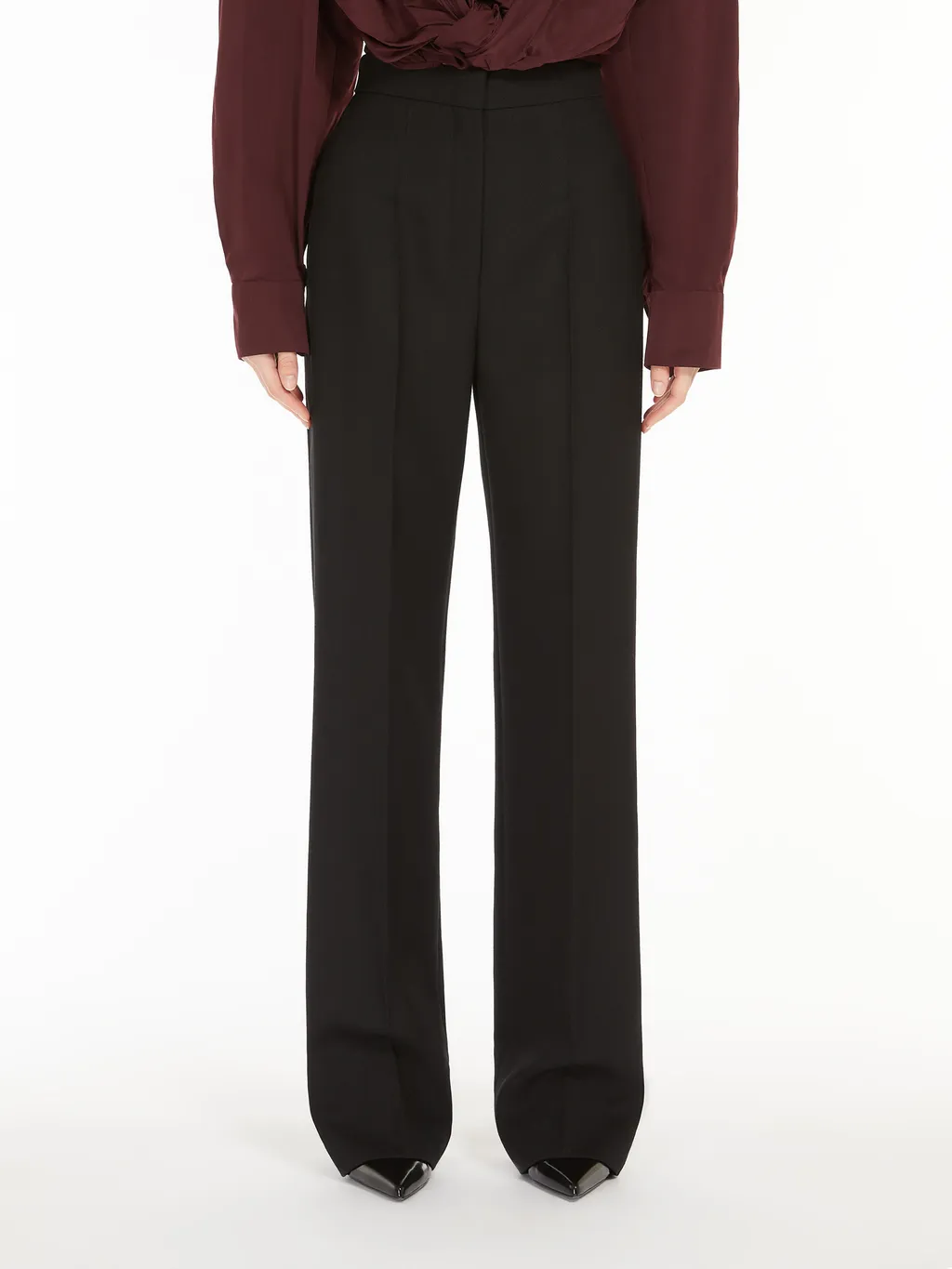 Pianoforte Pleated Straight Leg Trousers