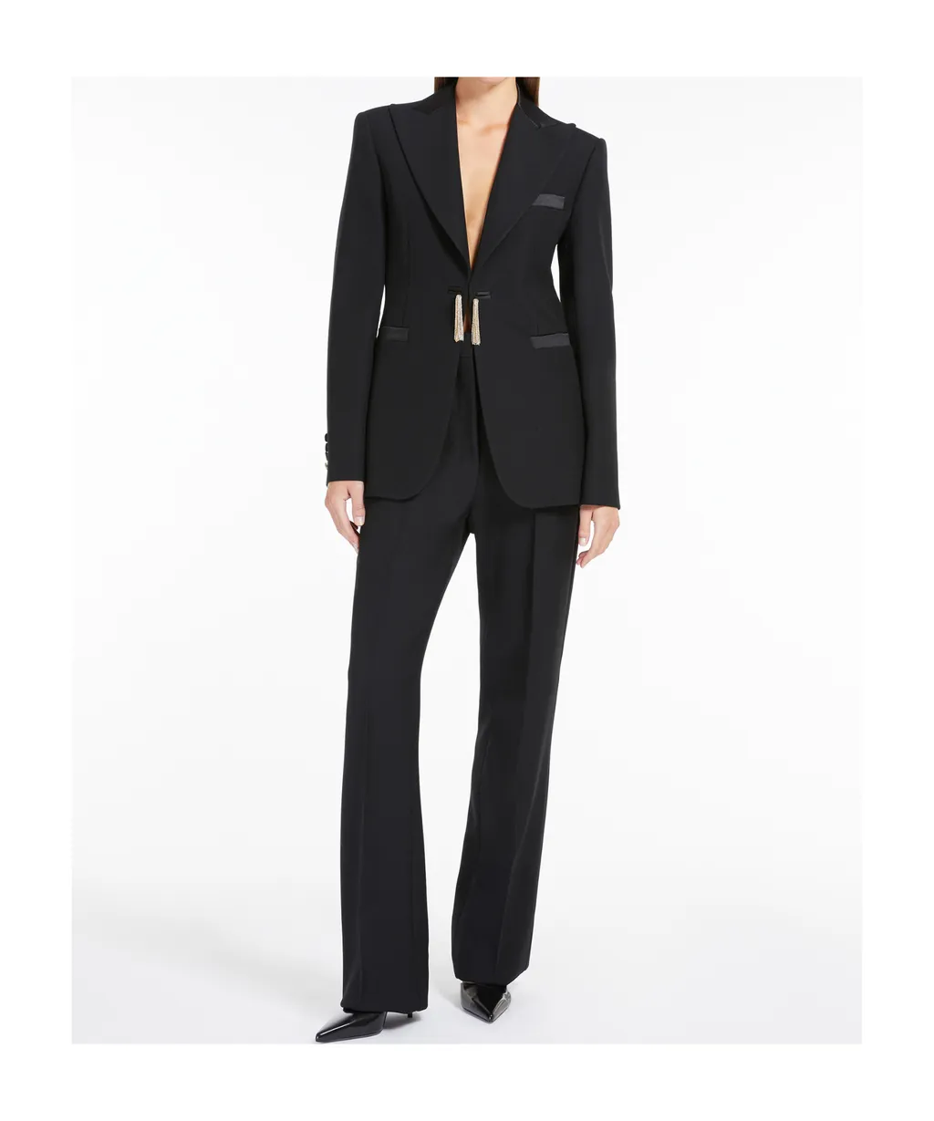 Pianoforte Pleated Straight Leg Trousers