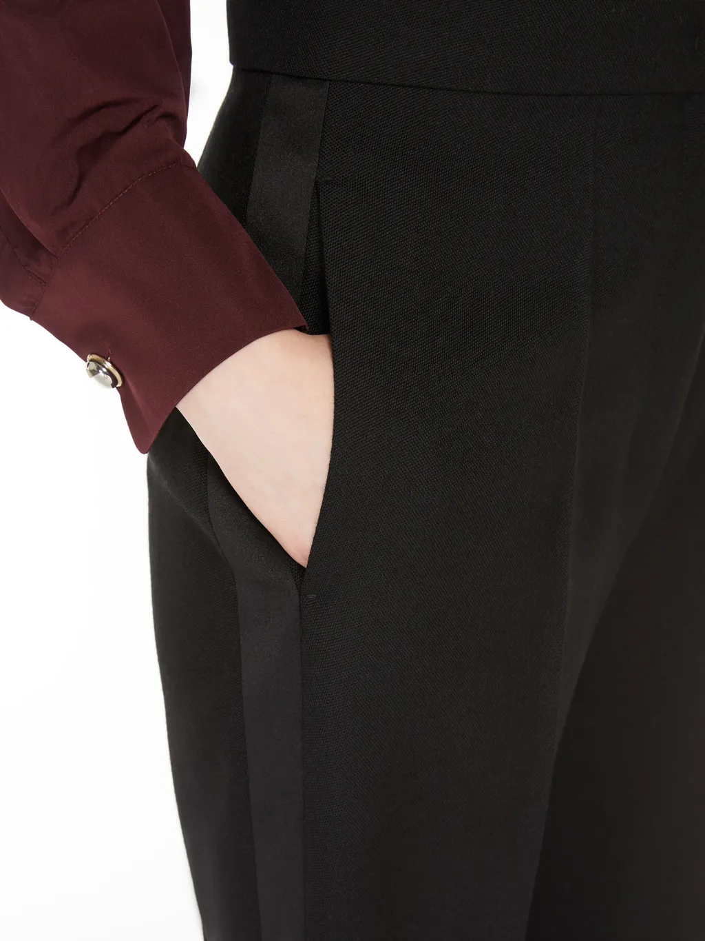 Pianoforte Pleated Straight Leg Trousers