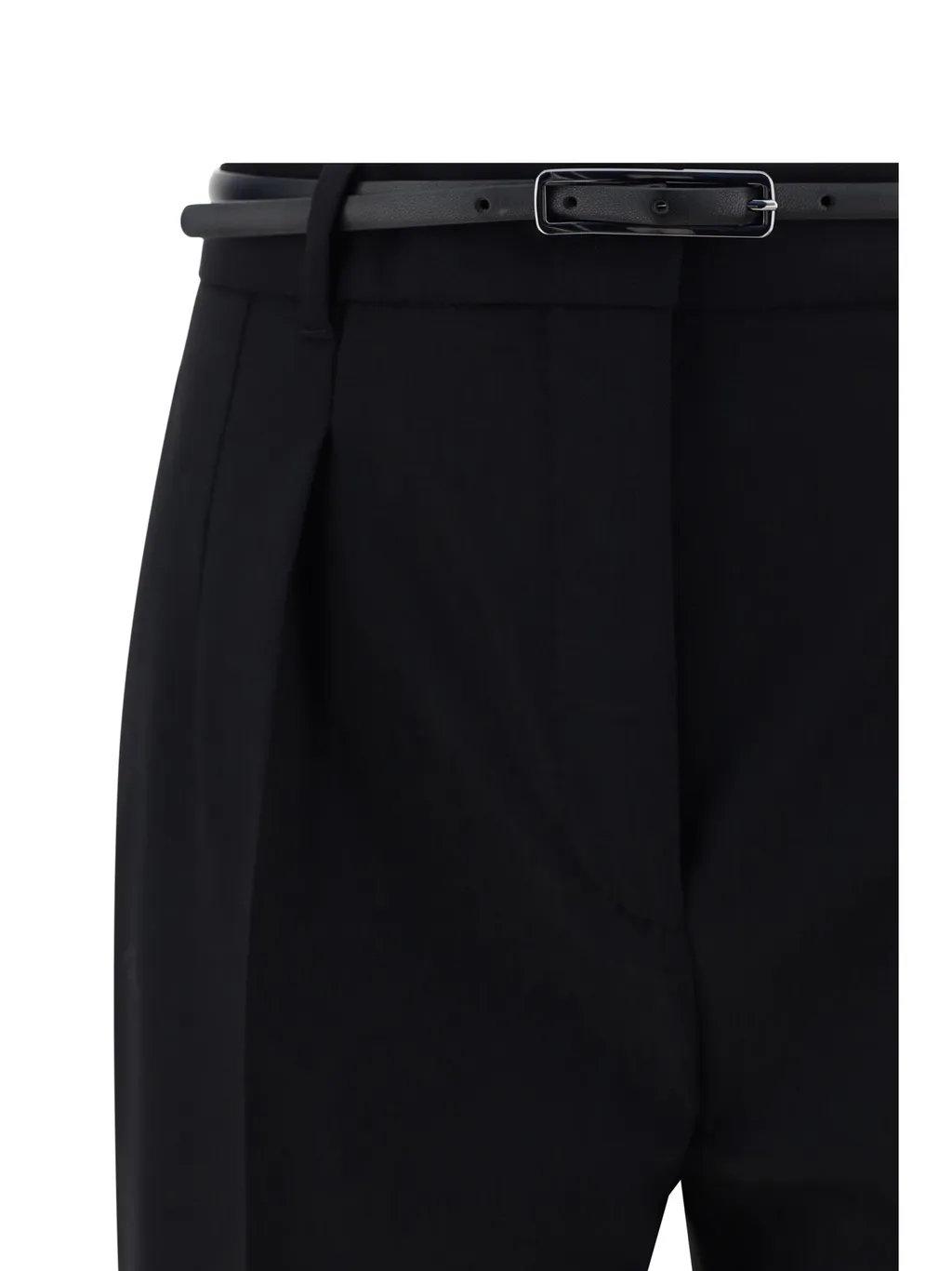 Belted High Waist Trousers