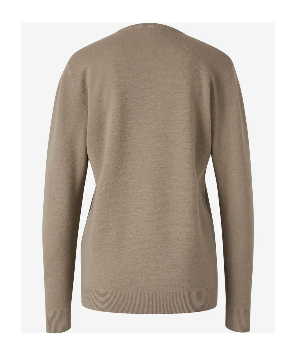 V-Neck Long-Sleeved Jumper