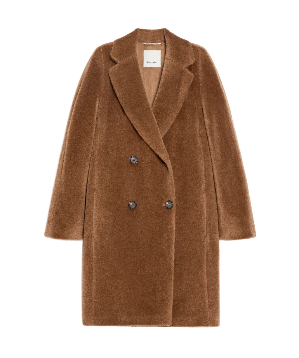 Double-Breasted Long-Sleeved Coat