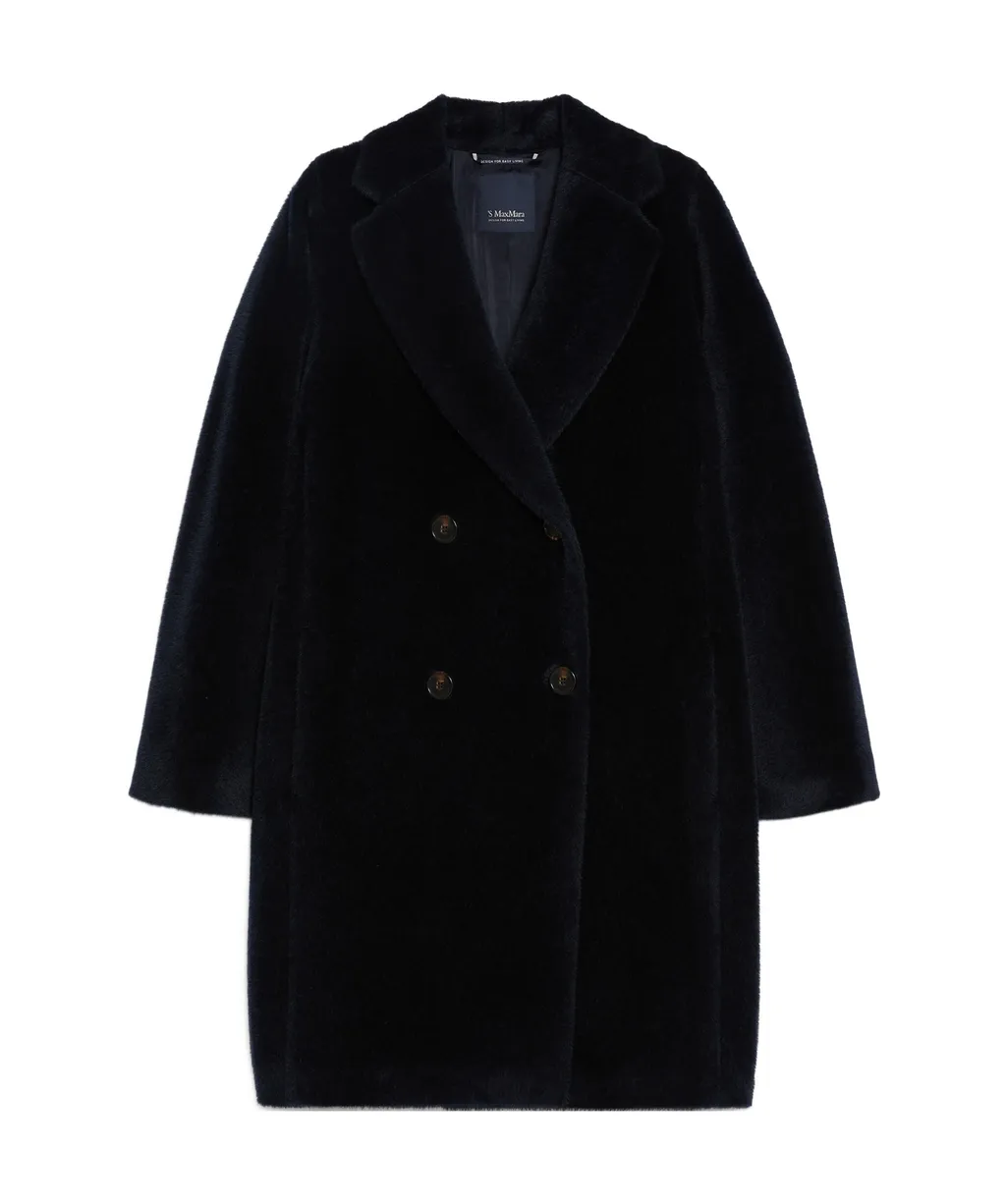 Double-Breasted Long-Sleeved Coat
