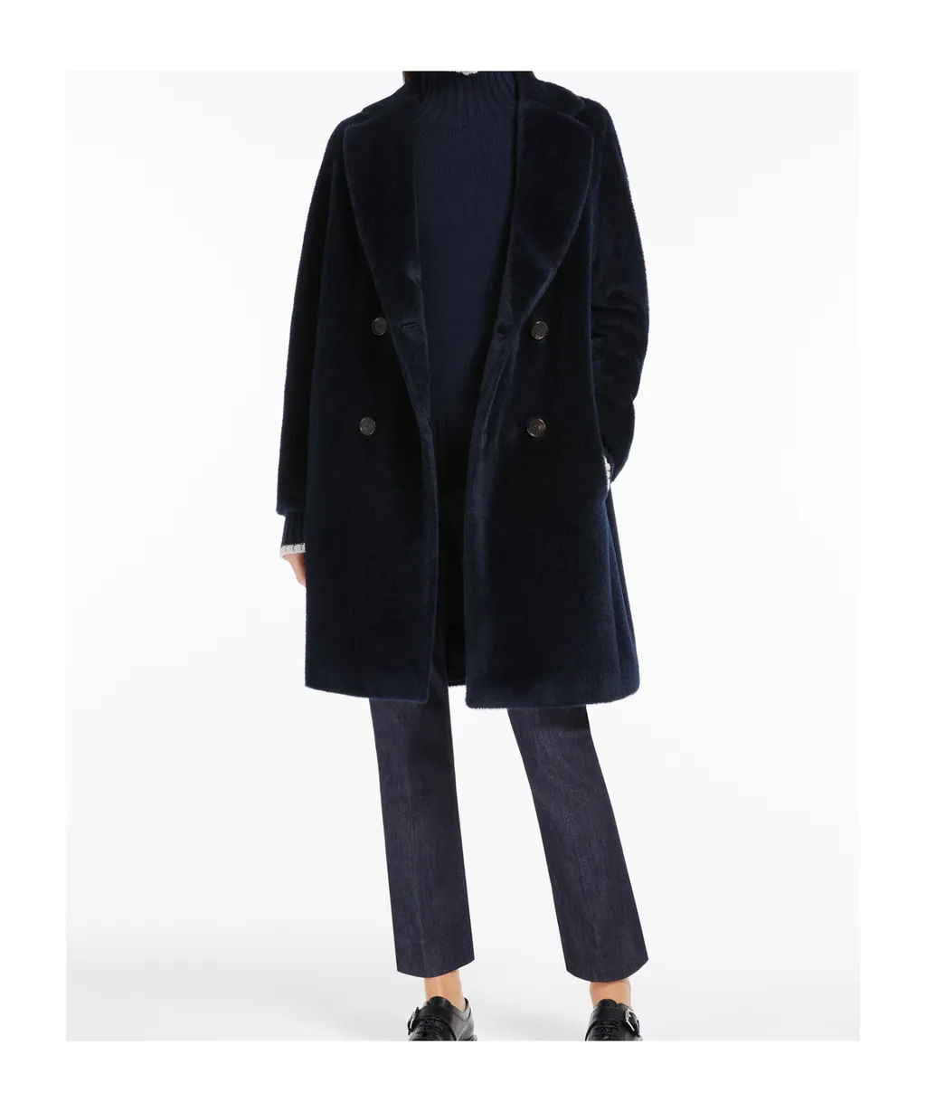 Double-Breasted Long-Sleeved Coat