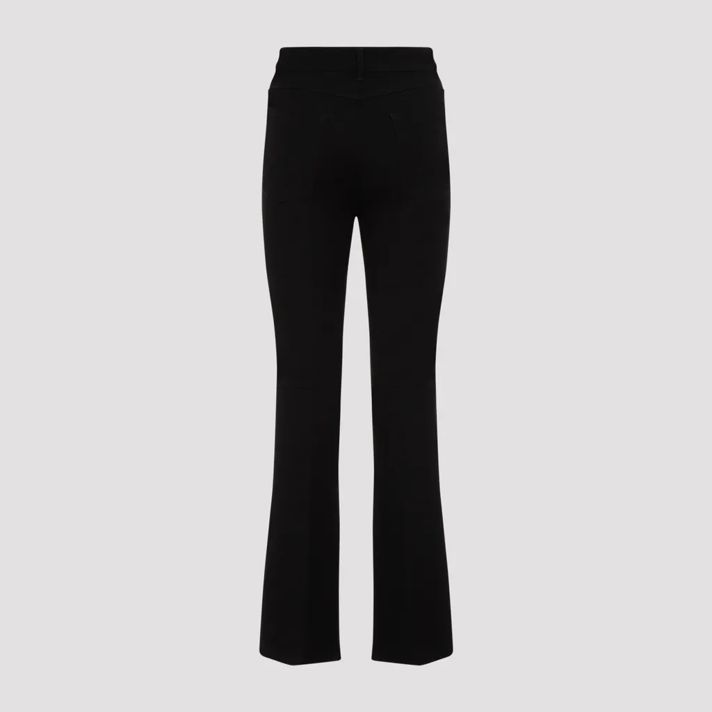 Button Detailed Flared Trousers