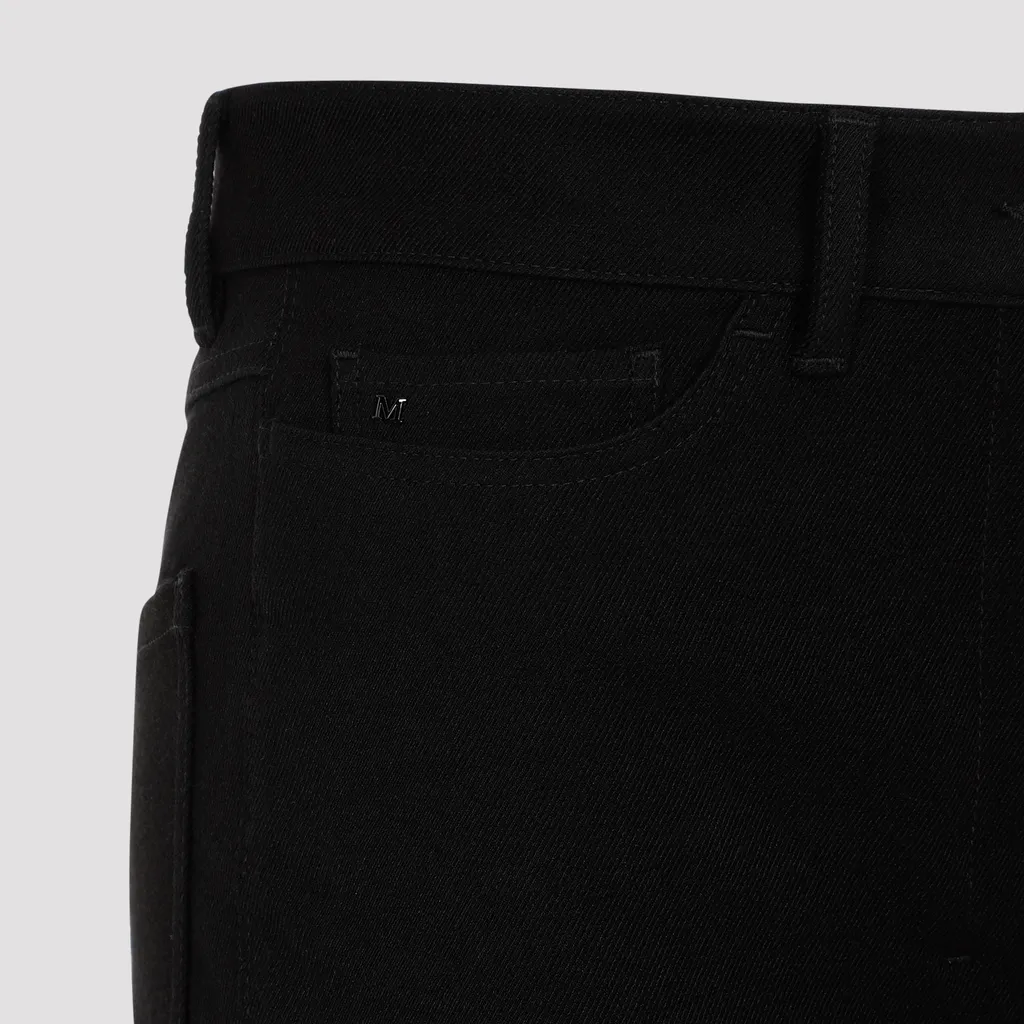 Button Detailed Flared Trousers
