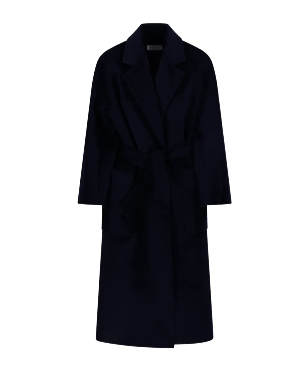 Belted Long-Sleeved Coat