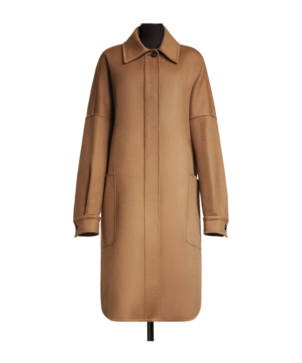 Button Detailed Oversized Coat