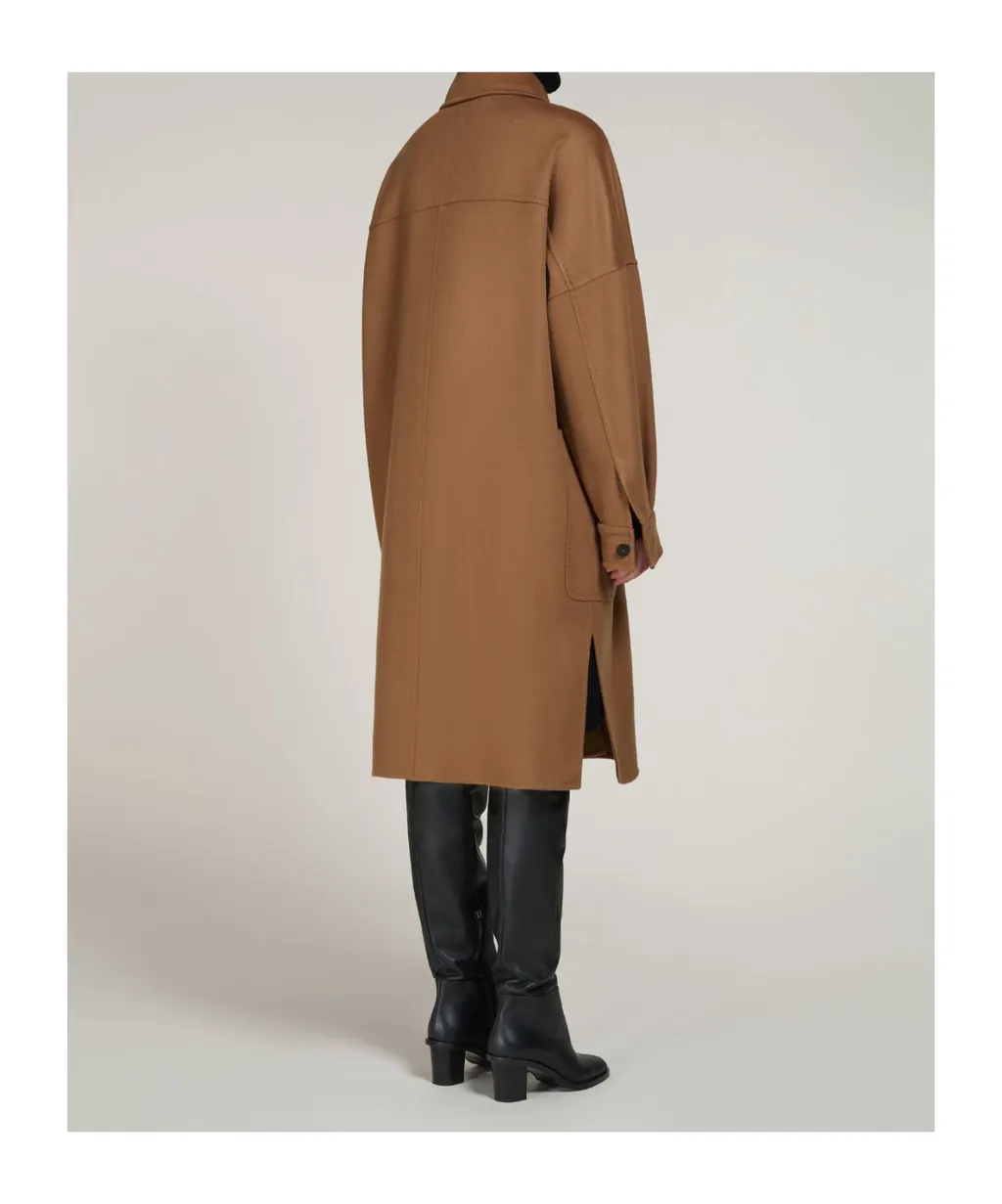 Button Detailed Oversized Coat