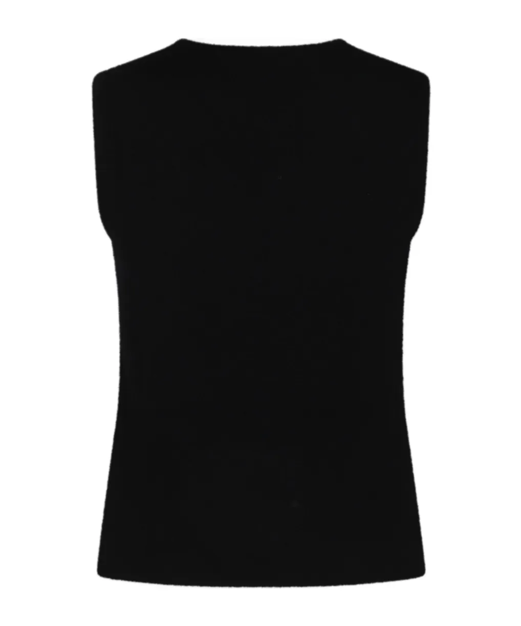 Crewneck Sleeveless Top