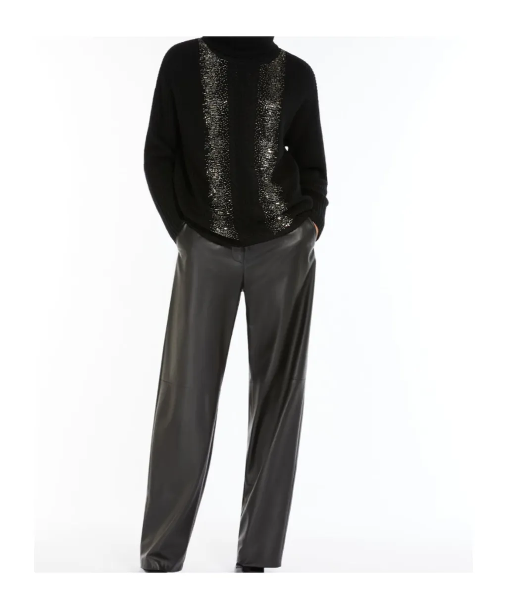 High-Necked Wool Sweater