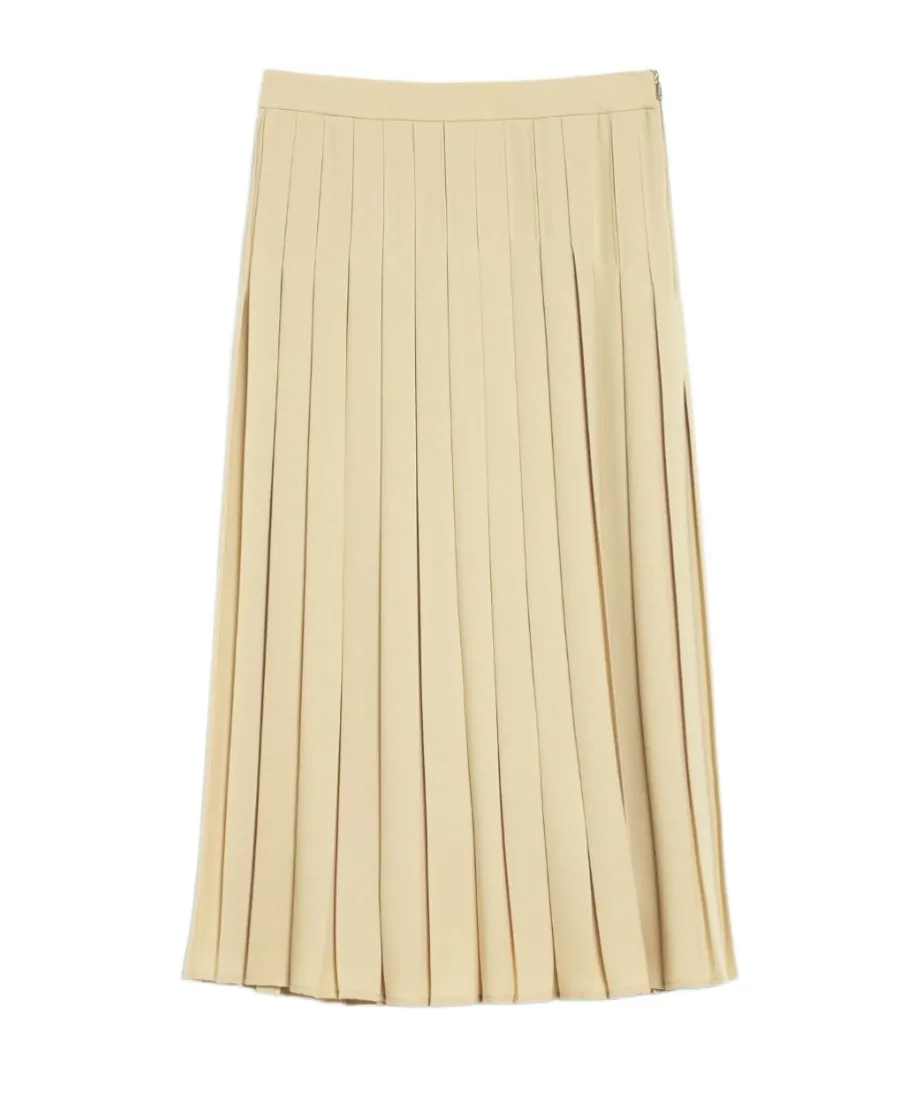 Luisa Pleated A-Line Skirt