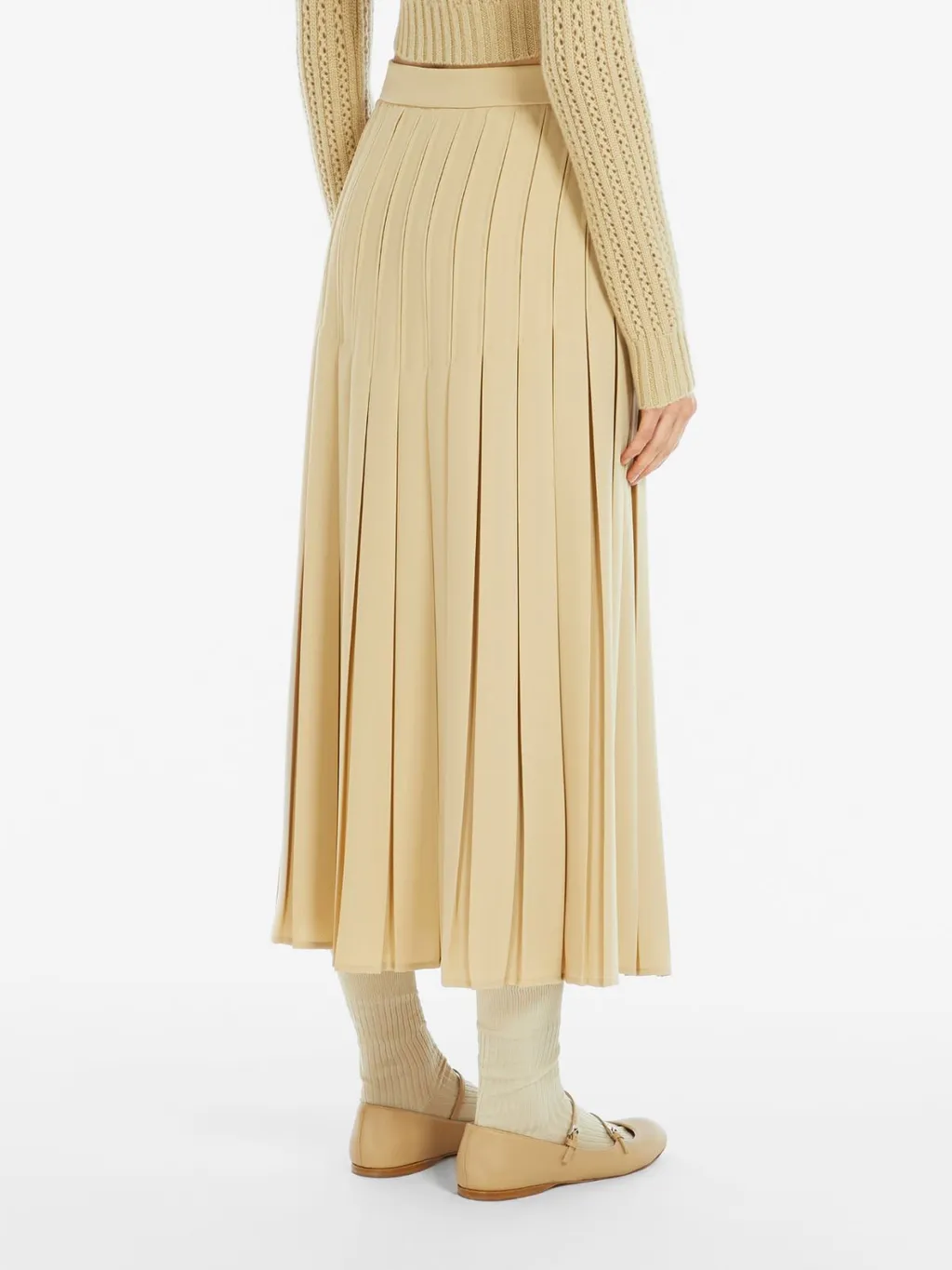 Luisa Pleated A-Line Skirt