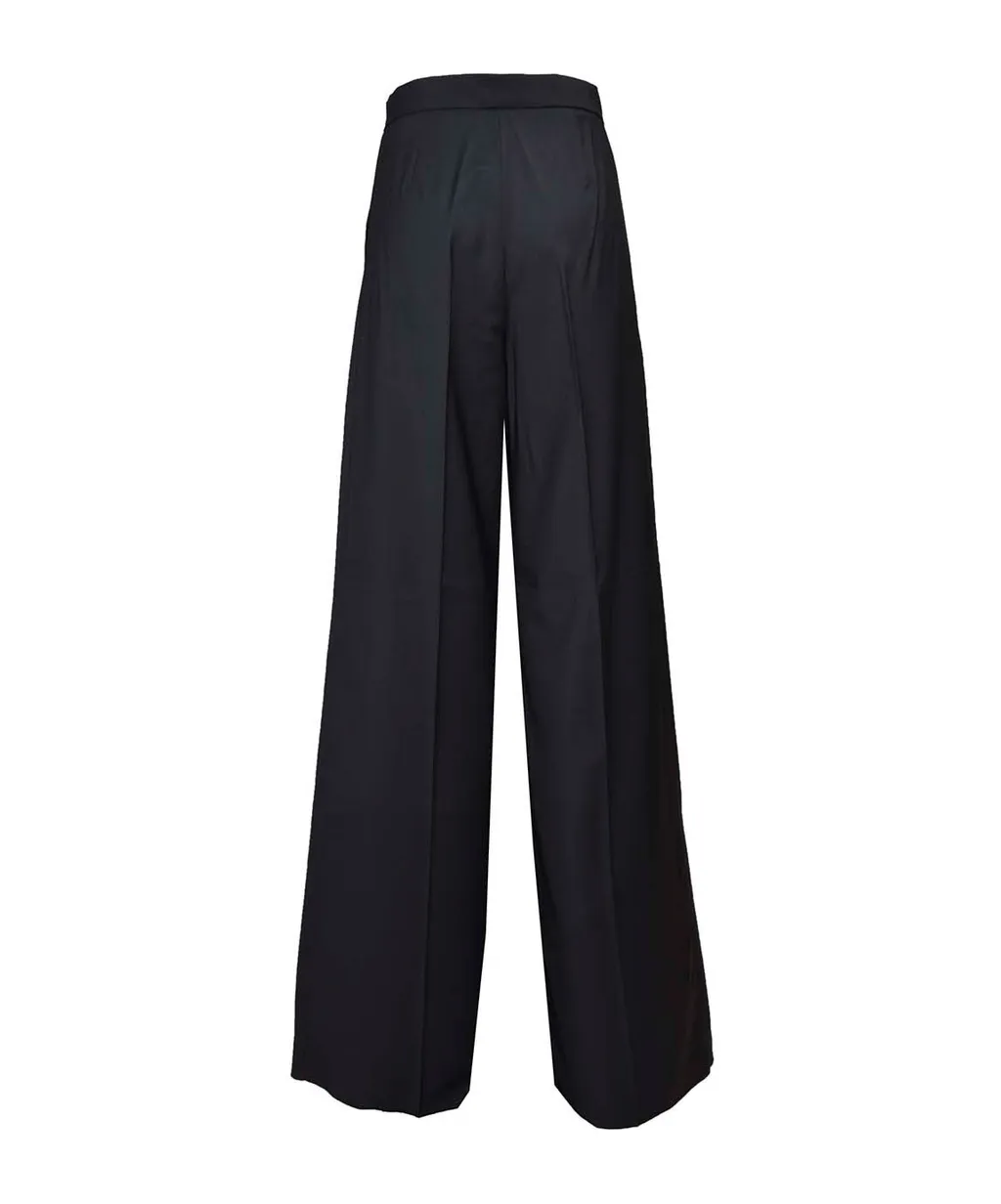 Mid-Rise Wide Leg Trousers
